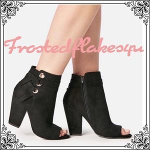 🌟NEW✨ JUSTFAB Open Toed Bootie NIB